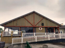 The rear of the pavilion also provided the accessible access for customers, clients stay in the attached hotel, and kitchen deliveries