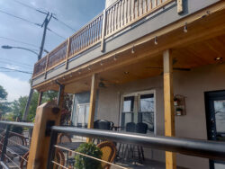 A later project added a second story deck over the existing deck space as well. We've actually done a LOT of work to this building over the years in several phases.